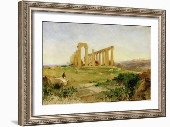 Temple of Agrigento-Edward Lear-Framed Giclee Print