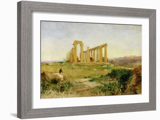 Temple of Agrigento-Edward Lear-Framed Giclee Print