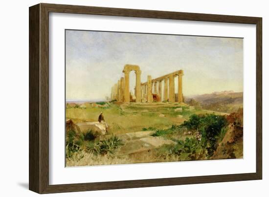 Temple of Agrigento-Edward Lear-Framed Giclee Print