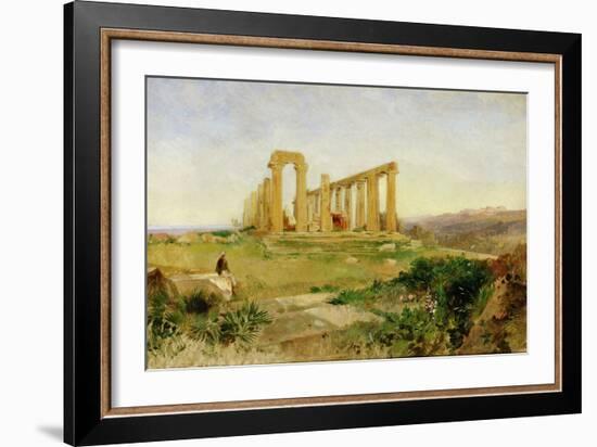 Temple of Agrigento-Edward Lear-Framed Giclee Print