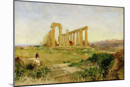 Temple of Agrigento-Edward Lear-Mounted Giclee Print