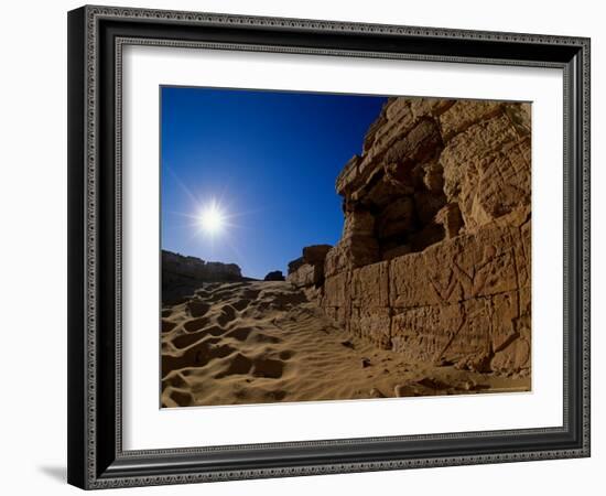 Temple of Alexander the Great, near El Bawati, Bahariya Museum, Valley of the Golden Mummies, Egypt-Kenneth Garrett-Framed Photographic Print