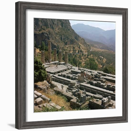 Temple of Apollo at Delphi, 6th century BC. Artist: Unknown-Unknown-Framed Photographic Print