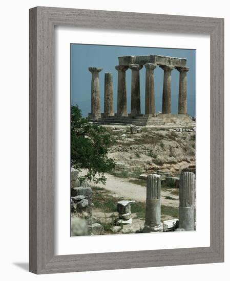 Temple of Apollo, Corinth, Greece-Christina Gascoigne-Framed Photographic Print