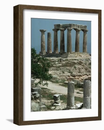 Temple of Apollo, Corinth, Greece-Christina Gascoigne-Framed Photographic Print