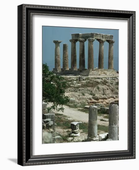 Temple of Apollo, Corinth, Greece-Christina Gascoigne-Framed Photographic Print