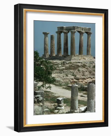 Temple of Apollo, Corinth, Greece-Christina Gascoigne-Framed Photographic Print