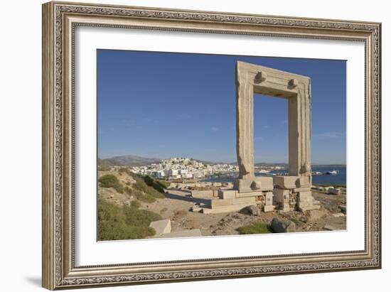 Temple of Apollo on Naxos Island in Greece-Jon Hicks-Framed Photographic Print