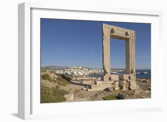 Temple of Apollo on Naxos Island in Greece-Jon Hicks-Framed Photographic Print