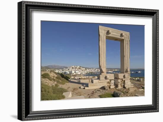 Temple of Apollo on Naxos Island in Greece-Jon Hicks-Framed Photographic Print