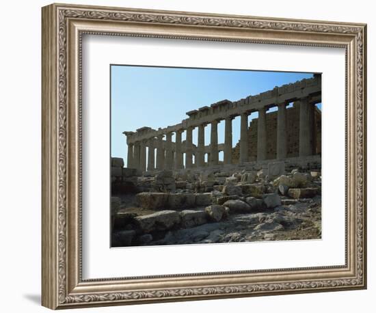 Temple of Athena, Parthenon, 5th BCE-null-Framed Giclee Print