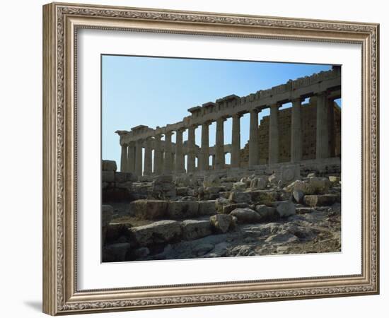 Temple of Athena, Parthenon, 5th BCE-null-Framed Giclee Print