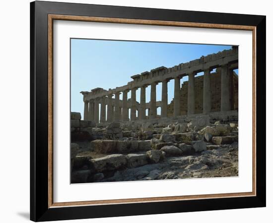 Temple of Athena, Parthenon, 5th BCE-null-Framed Giclee Print