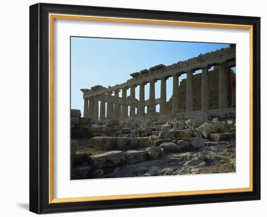 Temple of Athena, Parthenon, 5th BCE-null-Framed Giclee Print