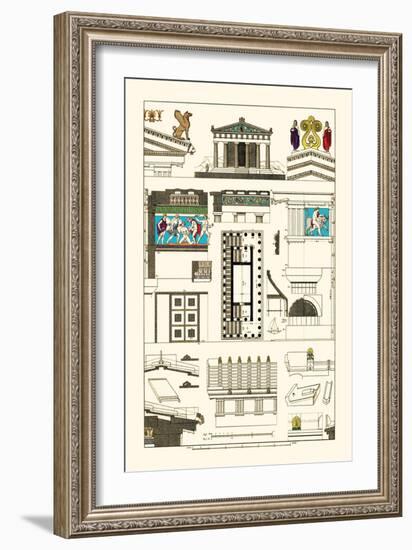 Temple of Athene and Theseus, Polychrome-J. Buhlmann-Framed Art Print