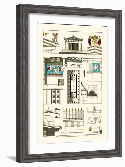 Temple of Athene and Theseus, Polychrome-J. Buhlmann-Framed Art Print