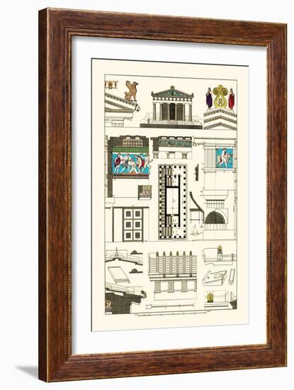 Temple of Athene and Theseus, Polychrome-J. Buhlmann-Framed Art Print