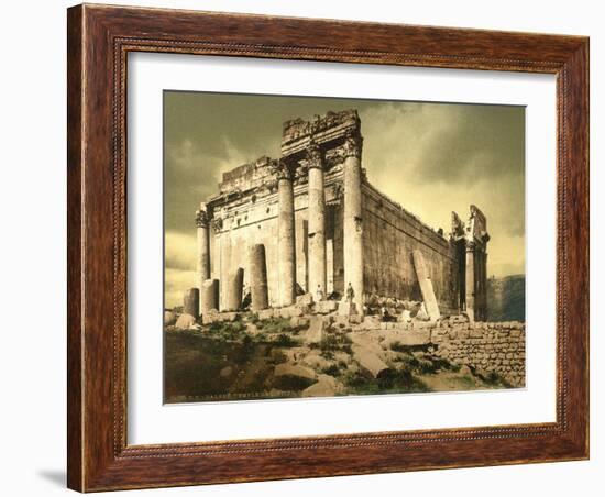 Temple of Bacchus, Baalbek, C.1880-1900-null-Framed Photographic Print