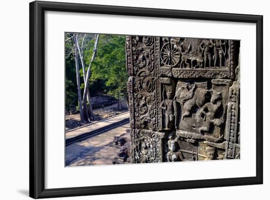 Temple of Baphuon, Built by King Udayaditiavarman Ii in the Mid-11th Century, Restoration Work-Nathalie Cuvelier-Framed Photographic Print