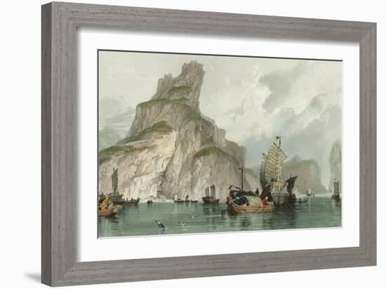 Temple of Bonzes-Thomas Allom-Framed Art Print