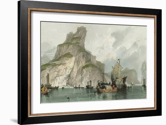 Temple of Bonzes-Thomas Allom-Framed Art Print