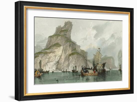 Temple of Bonzes-Thomas Allom-Framed Art Print