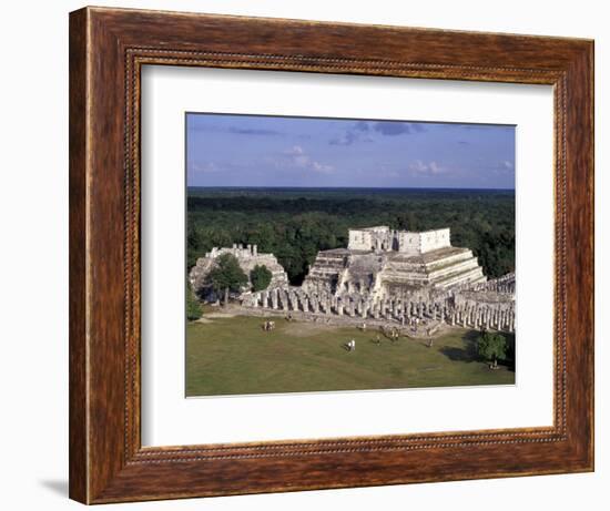 Temple of Columns, Chichen Itza Ruins, Maya Civilization, Yucatan, Mexico-Michele Molinari-Framed Photographic Print