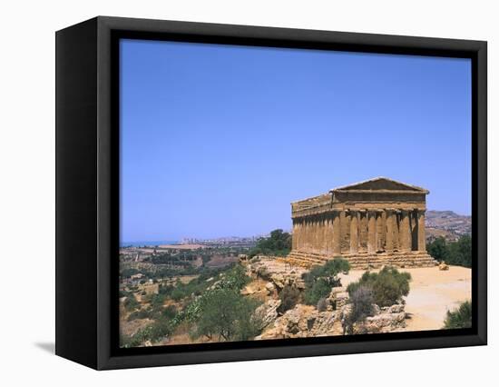 Temple of Concord, Agrigento, Sicily, Italy-Peter Thompson-Framed Premier Image Canvas