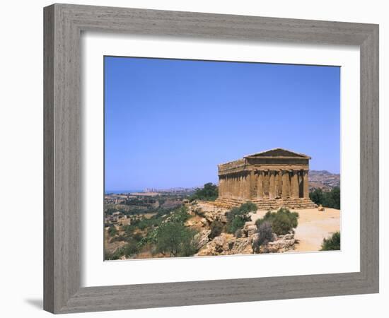 Temple of Concord, Agrigento, Sicily, Italy-Peter Thompson-Framed Photographic Print