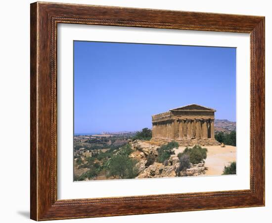 Temple of Concord, Agrigento, Sicily, Italy-Peter Thompson-Framed Photographic Print