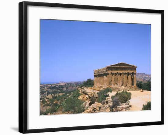 Temple of Concord, Agrigento, Sicily, Italy-Peter Thompson-Framed Photographic Print