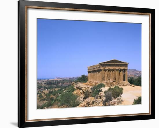 Temple of Concord, Agrigento, Sicily, Italy-Peter Thompson-Framed Photographic Print