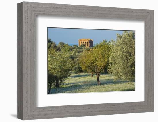 Temple of Concordia, Valley of the Temples, Agrigento, Sicily, Italy-Marco Simoni-Framed Photographic Print