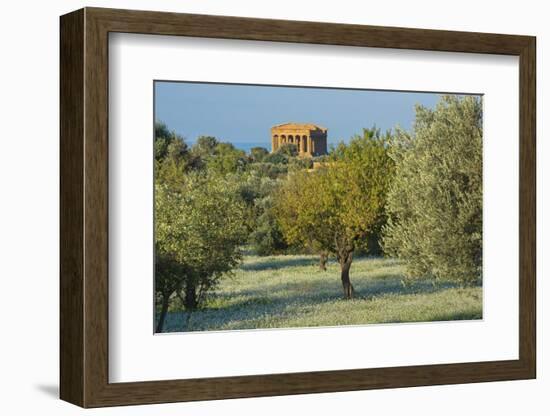 Temple of Concordia, Valley of the Temples, Agrigento, Sicily, Italy-Marco Simoni-Framed Photographic Print