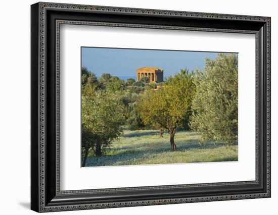 Temple of Concordia, Valley of the Temples, Agrigento, Sicily, Italy-Marco Simoni-Framed Photographic Print