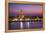 Temple of Dawn (Wat Arun) and Bangkok, Thailand-Jon Arnold-Framed Premier Image Canvas