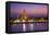 Temple of Dawn (Wat Arun) and Bangkok, Thailand-Jon Arnold-Framed Premier Image Canvas