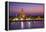 Temple of Dawn (Wat Arun) and Bangkok, Thailand-Jon Arnold-Framed Premier Image Canvas