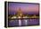 Temple of Dawn (Wat Arun) and Bangkok, Thailand-Jon Arnold-Framed Premier Image Canvas