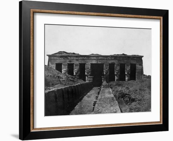 Temple of Denderah, Upper Egypt, 1852-Maxime Du Camp-Framed Giclee Print