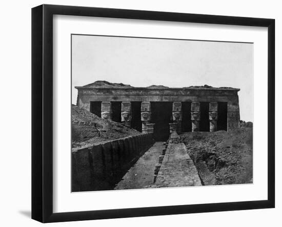 Temple of Denderah, Upper Egypt, 1852-Maxime Du Camp-Framed Giclee Print