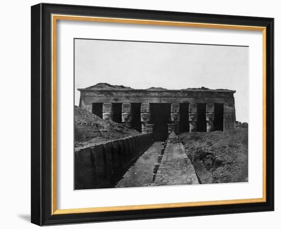 Temple of Denderah, Upper Egypt, 1852-Maxime Du Camp-Framed Giclee Print