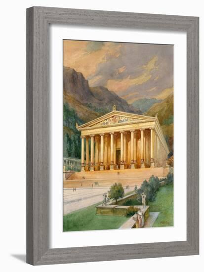 Temple of Diana-English School-Framed Giclee Print