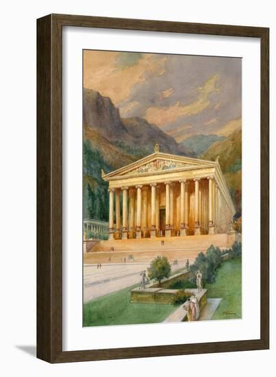 Temple of Diana-English School-Framed Giclee Print