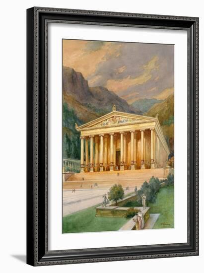 Temple of Diana-English School-Framed Giclee Print