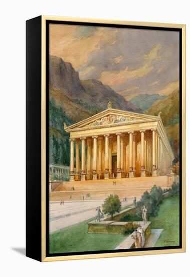 Temple of Diana-English School-Framed Premier Image Canvas