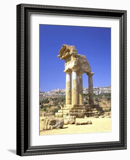 Temple of Dioscuri, Agrigento, Sicily, Italy-Peter Thompson-Framed Photographic Print