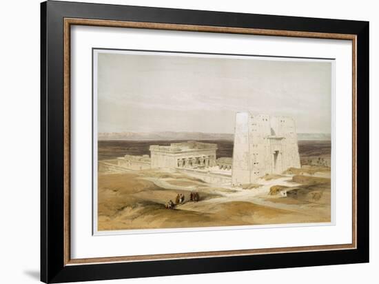 Temple of Edfu, ancient Apollinopolis, Upper Egypt, 19th century-David Roberts-Framed Giclee Print