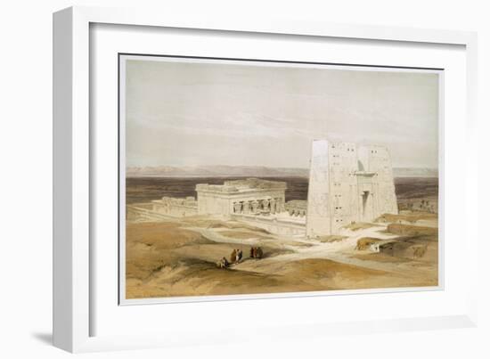 Temple of Edfu, ancient Apollinopolis, Upper Egypt, 19th century-David Roberts-Framed Giclee Print