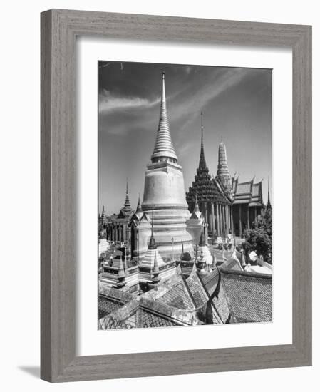 Temple of Emerald Buddha Seen from the Northern Side-Dmitri Kessel-Framed Photographic Print